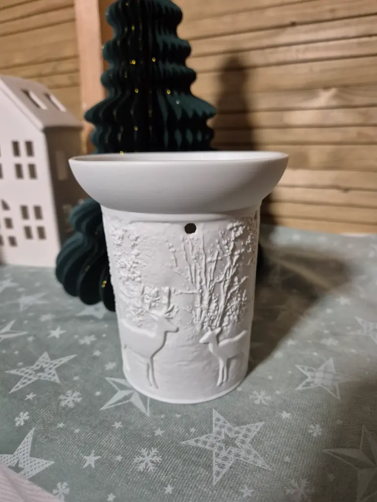 Brûle-parfum hiver (cerf)