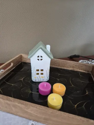 Lanterne maison verte