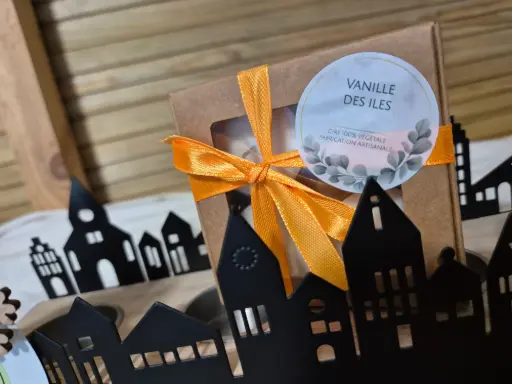 Village + 4 bougies Vanille des Iles