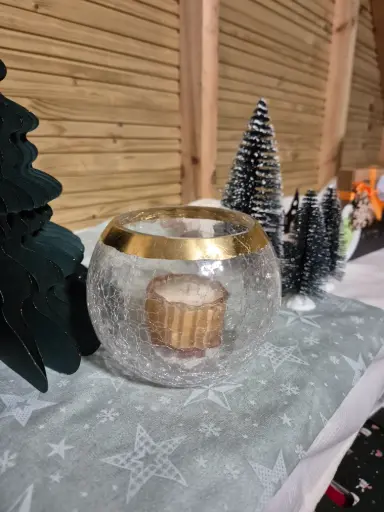 Photophore et sa bougie miel